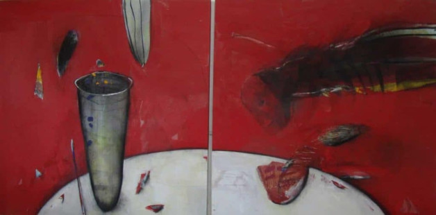 Tisch(Innehalten)2014,10x220,2-tlg