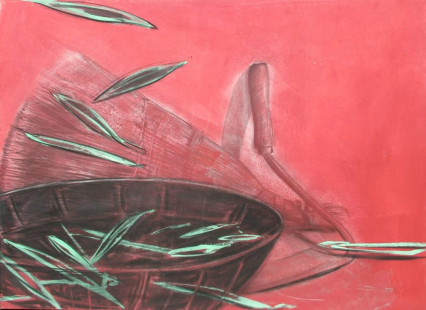 Stilleben(Sichel,Besen,Schale)2010