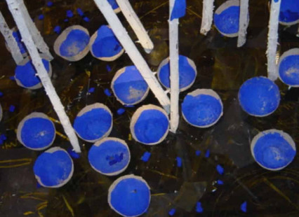 Ueberreste Installation ,Zehntscheuer Möglingen 2002