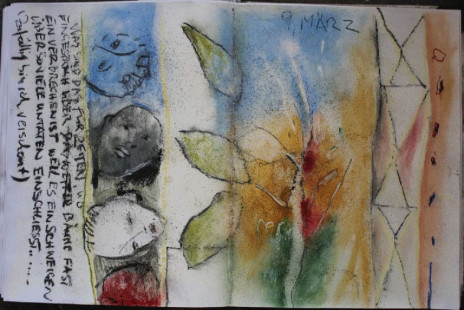 Doppelseite Tagebuch 9.März 22