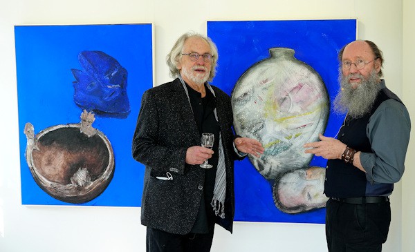 001HorstPeterSchlotter(links)undCHCGeiselhartkurzvorBeginnderAusstellung